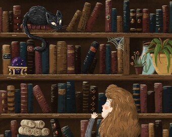 The Bookshelf // A4 Print