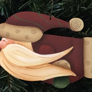 Flying Santa Christmas Ornament