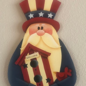 Uncle Sam birdhouse sign