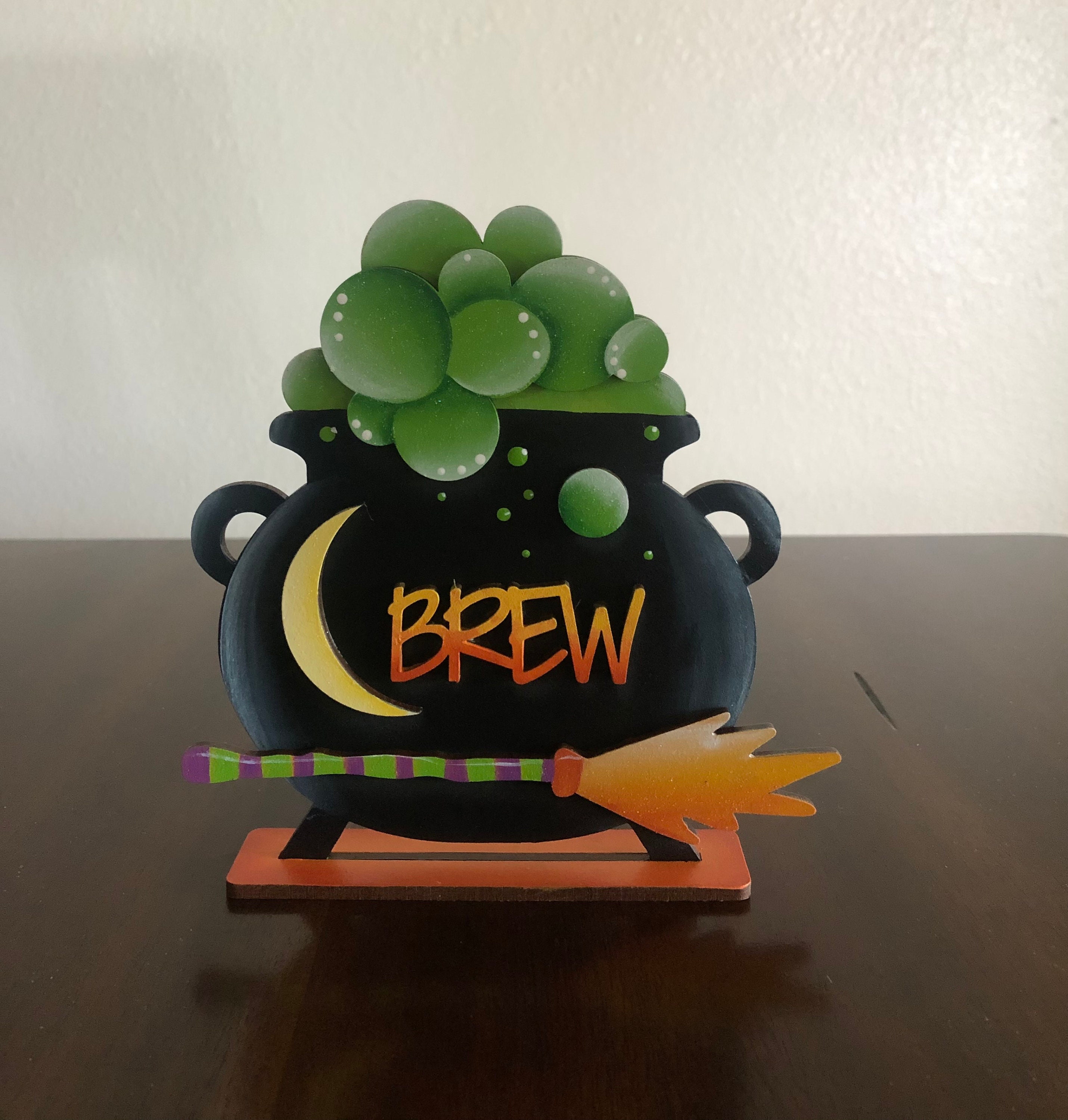 Witches Brew Cauldron Table Sitter - Etsy