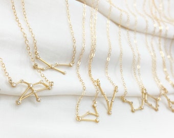 Personalisieren Geschenk für ihre Sternzeichen Konstellation Halskette, kleine süße moderne Geschenk, schöne Schwester Geschenk, Geburtstagsgeschenk, Graduierung Halskette
