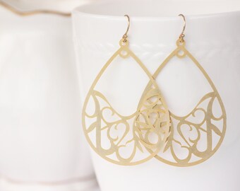 Wunderschöne Flügel Ohrringe, Brautschmuck, Brautjungfern Geschenk, Muttertagsgeschenk - 915