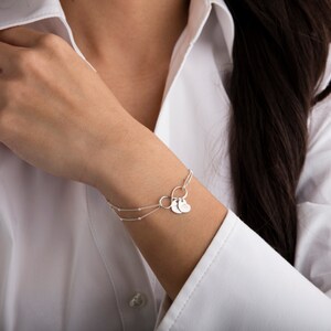 Personalized Mother Bracelet, Infinity Bracelet, Bridesmaids, Christmas Gift IN502-24