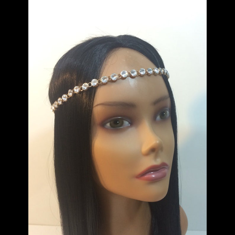Rhinestone Goddess Head Band Hair Jewelry Prom Wedding Bridal Etsy