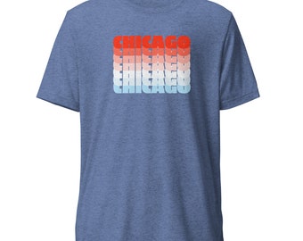 Chicago Ombre Soft Tri-Blend Tshirt