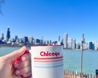 Chicago Retro Lines Mug