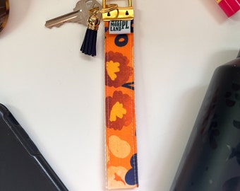 Key Fob Keychain | Keychain Wristlet | Key Wristlet | Fabric Keychain | Floral Keychain | Wristlet Keychain | Gift for her