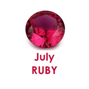 BirthStones July Ruby CZ