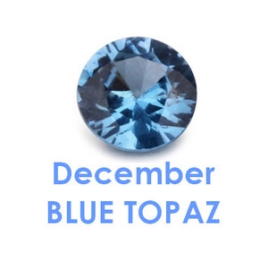 BirthStones December Blue Topaz CZ