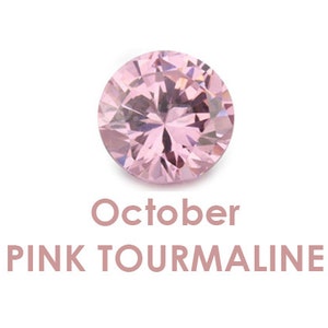 BirthStones Octubre Turmalina Rosa CZ
