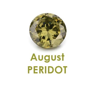 BirthStones August Peridot CZ