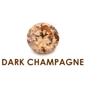 Piedras de nacimiento Champán oscuro CZ