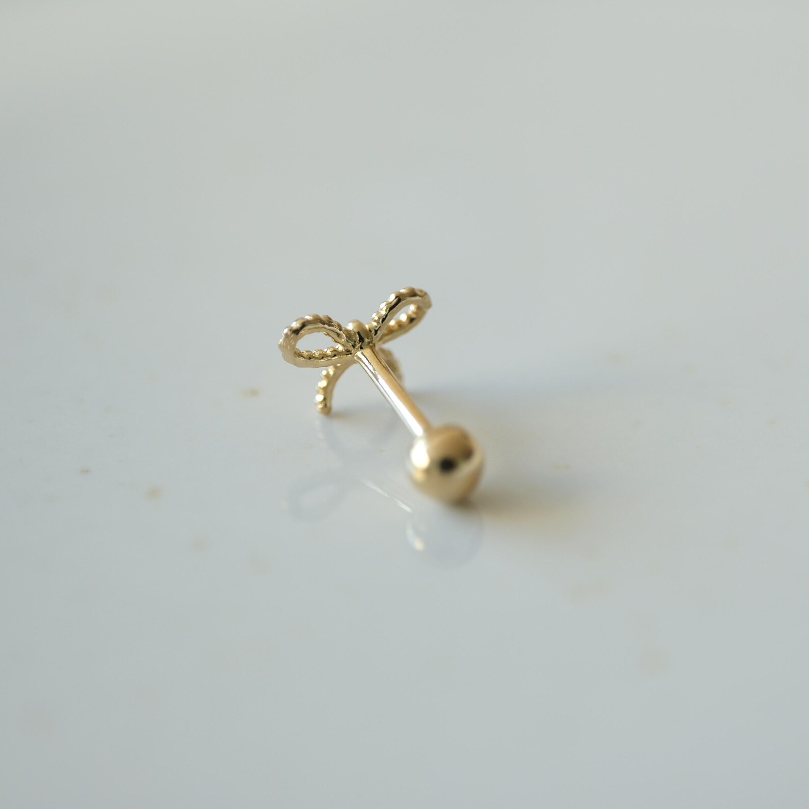 KIKICHIC | NYC | Dainty Minimalist Jewelry | Tiny CZ Diamond Thin Bar Stud Earrings Second Piercing in Silver, Rose Gold and 14K Gold Silver