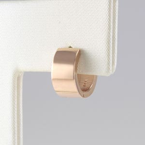14K 10 mm Solid Gold Huggie Hinged Hoop Earring, Huggie Hoop, Gold Huggie, Small Gold Hoop, Cartilage, Conch, Helix, Tragus