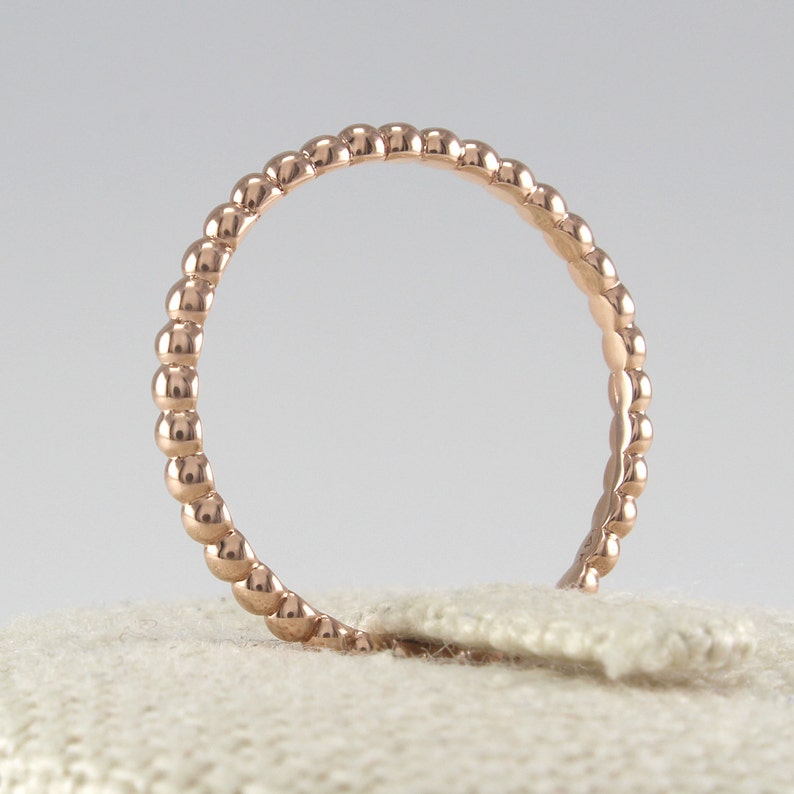 14K Solid Gold Dot Ring 14K Gold Thin Ring 14K Gold Stacking Ring 14K Gold Stackable Ring 14K gold Dotted Ring Small Dot Ring