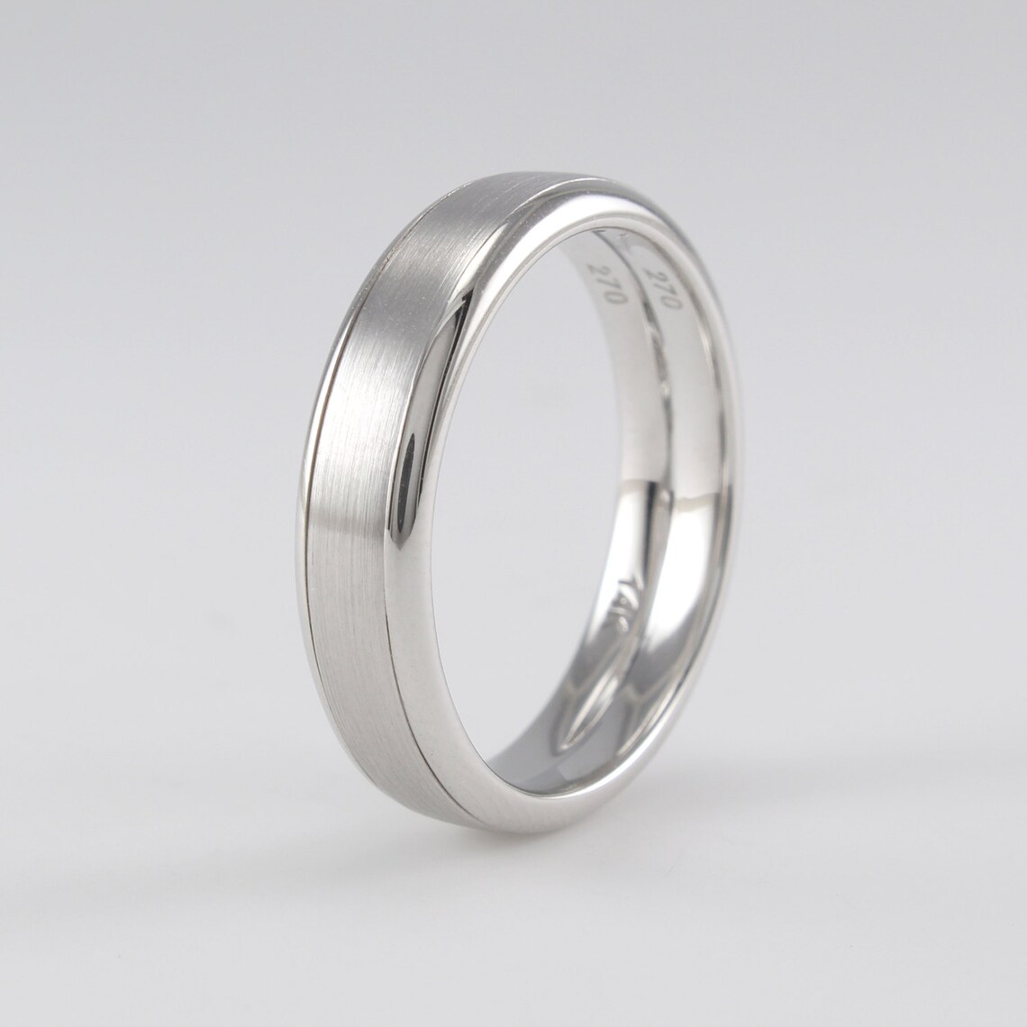 Mens Wedding Band 14K Gold Etsy