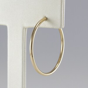 2.5cm Gold Hoop Earrings 14K small, Gold Hoop Earrings, 14K Minimalist Earrings, 14K Geometric Earrings, 14K Simple Hoop Earrings,