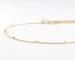 14K Solid Gold Delicate Bracelet, 14K Dainty Chain Bracelet, 14K Thin Gold Chain, 14K Layering Bracelet, Dew Drops Bracelet, 14K Minimalist 