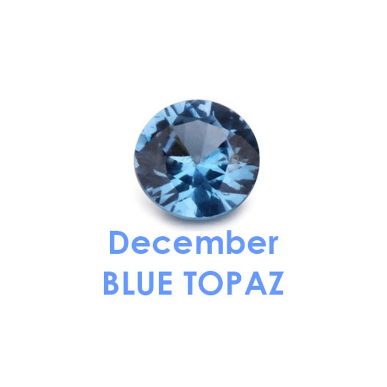 BirthStones December Blue Topaz CZ Etsy