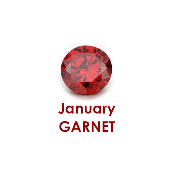 Birthstones January Garnet CZ