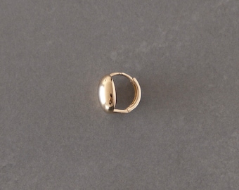 10 pezzi di orecchini a cerchio ovali dorati 19 x 6 mm, orecchini a perno a cerchio ovale, accessori per orecchini fai da te (GB-1043) - Italia