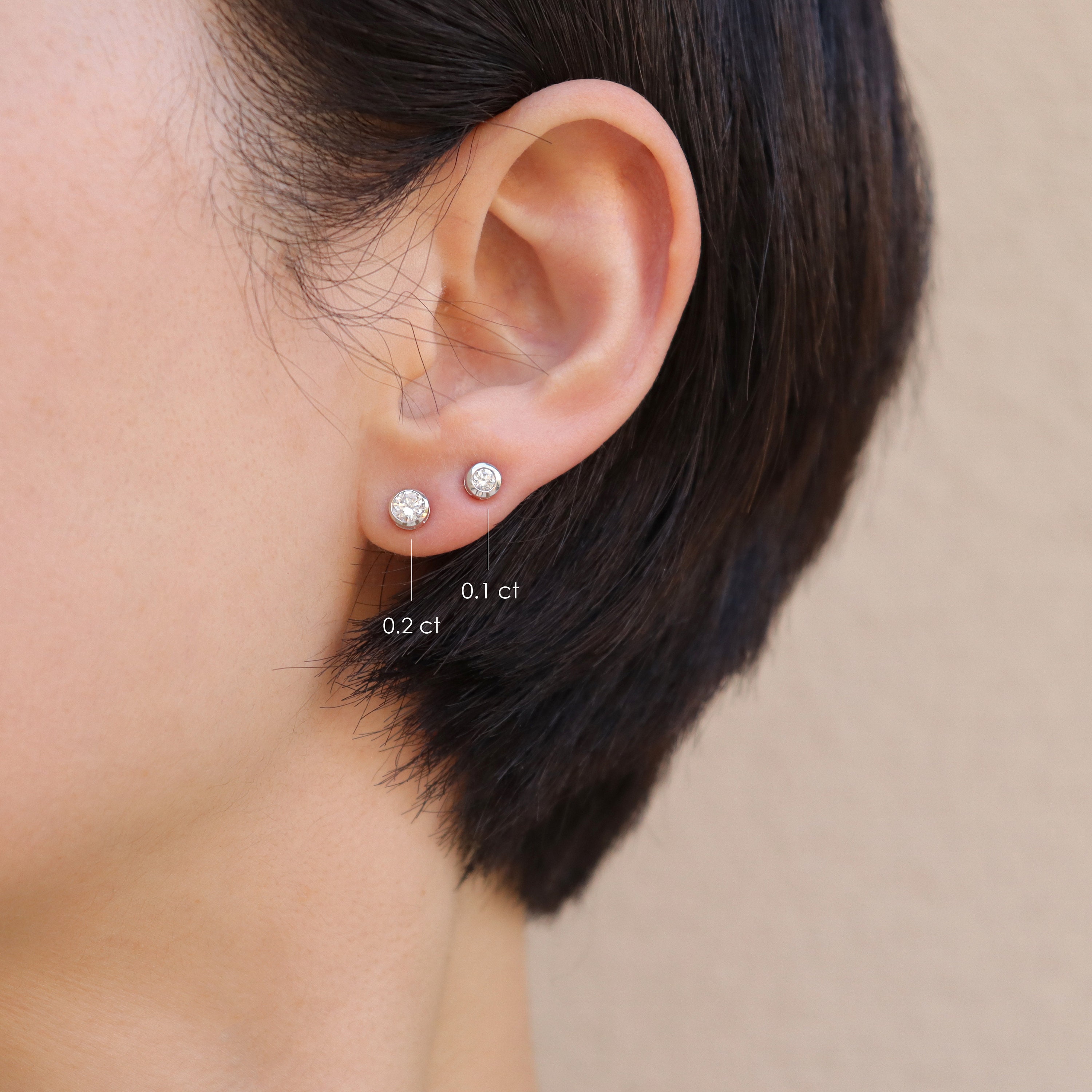 0.1 ct diamond earrings deals