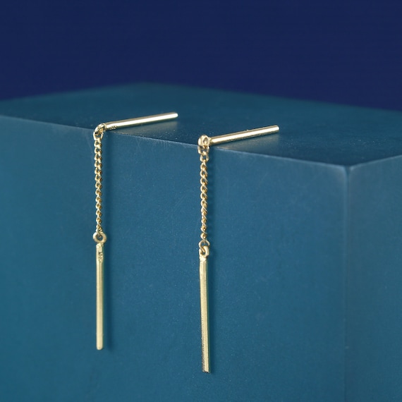 Small threader best sale earrings