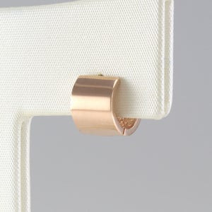 14K 8mm Solid Gold Huggie Hinged Hoop Earring, Huggie Hoop, Gold Huggie, Small Gold Hoop, Cartilage, Conch, Helix, Tragus, FE1601(D)