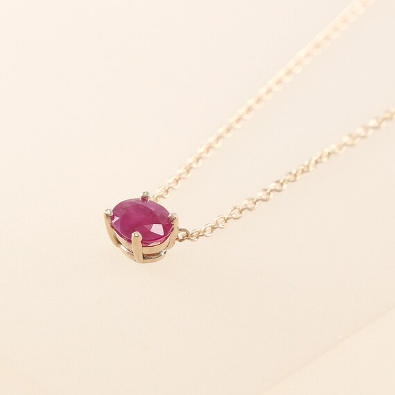 Simple ruby necklace deals
