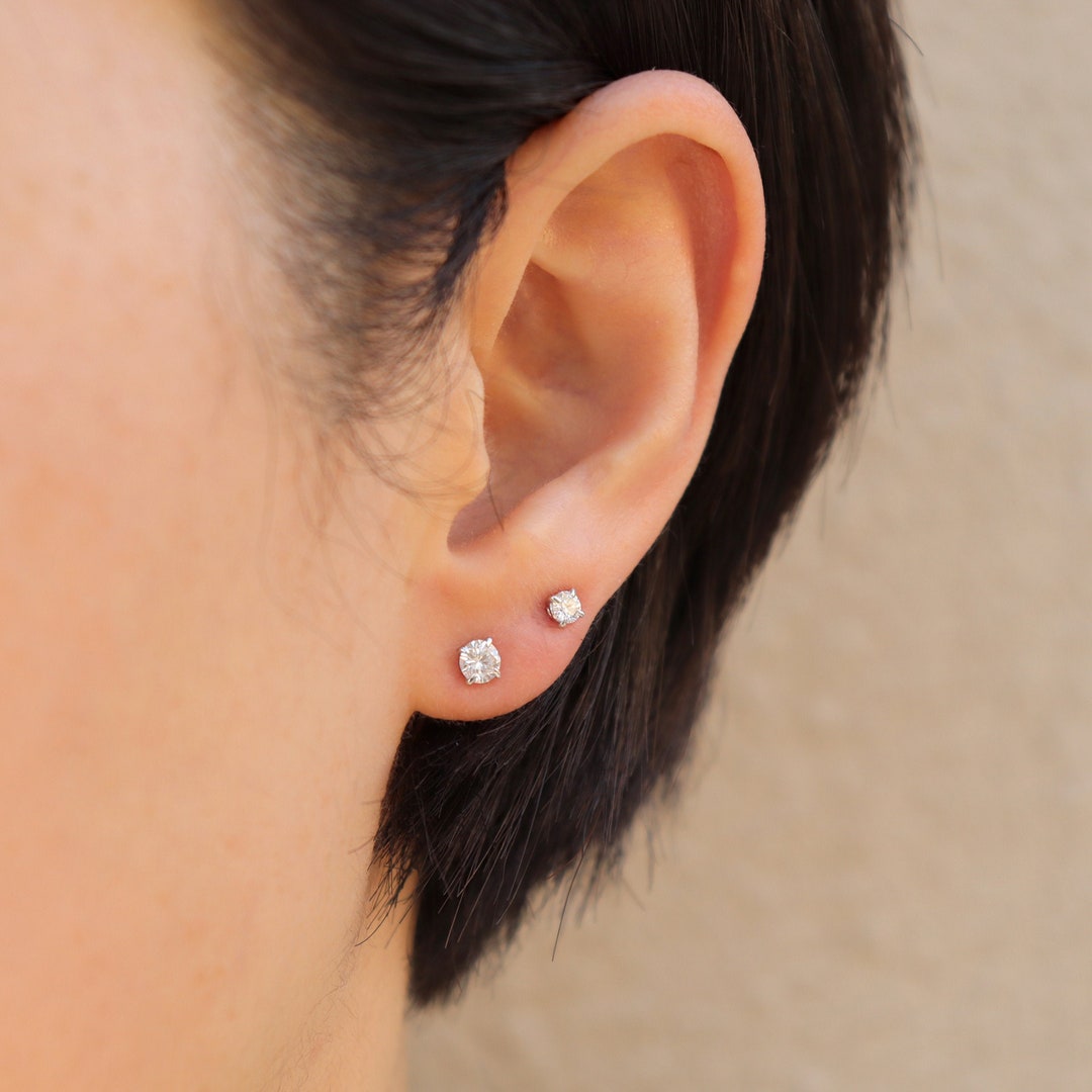 Diamond online piercing earrings