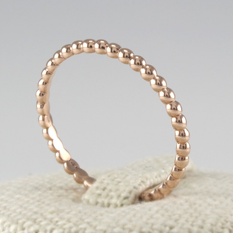 14K Solid Gold Dot Ring 14K Gold Thin Ring 14K Gold Stacking Ring 14K Gold Stackable Ring 14K gold Dotted Ring Small Dot Ring