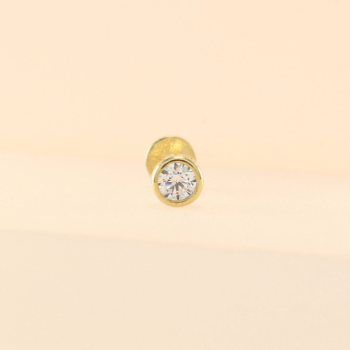 Pink, Blue & Lilac Gem Labret Stud Helix Earring In 9ct Gold - Foto 12