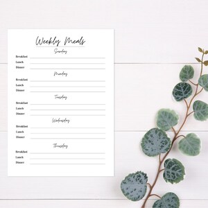 Meal Planner, Meal Plan Template, Meal Planner and Grocery list, Meal Planner Template, Meal Plan Printable, Meal Planner Printable, Grocery