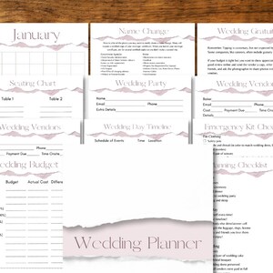 10 Month, Wedding Planner, Paperie, Wedding Printable, Wedding Planning Template, Wedding Planning Checklist, Wedding Planning Binder