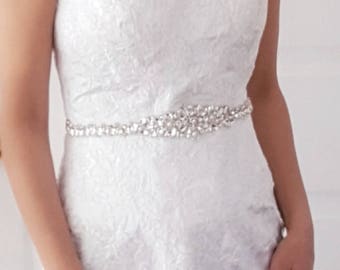 wedding dress with belt