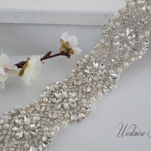 Bridal Sash Belt, Bridal Belt, Sash Belt, Wedding Dress Belt, Crystal Rhinestone Belt, Style 156 image 2