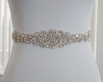 SALE - Wedding Belt, Bridal Belt, Sash Belt, Crystal Rhinestone, Style 113