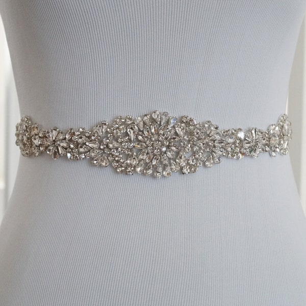 SALE - Wedding Belt, Bridal Belt, Sash Belt, Crystal Rhinestone, Style 113