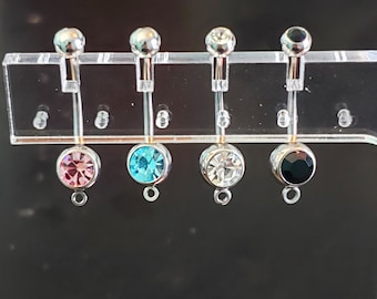 Add a Charm Plus Size Belly Button Rings - 14mm - Various Colors to Choose From - Standard Size or Pregnancy