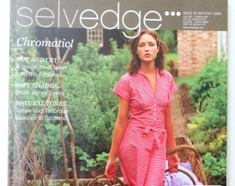 Selvedge Magazine, textile book, fiber art, quilting knitting, travel, shopping, British, back issue 30, Sept Oct 2009