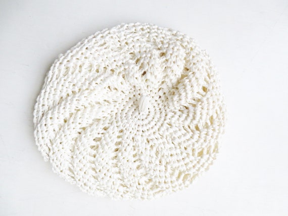 straw beret hat for child or very small woman's h… - image 3