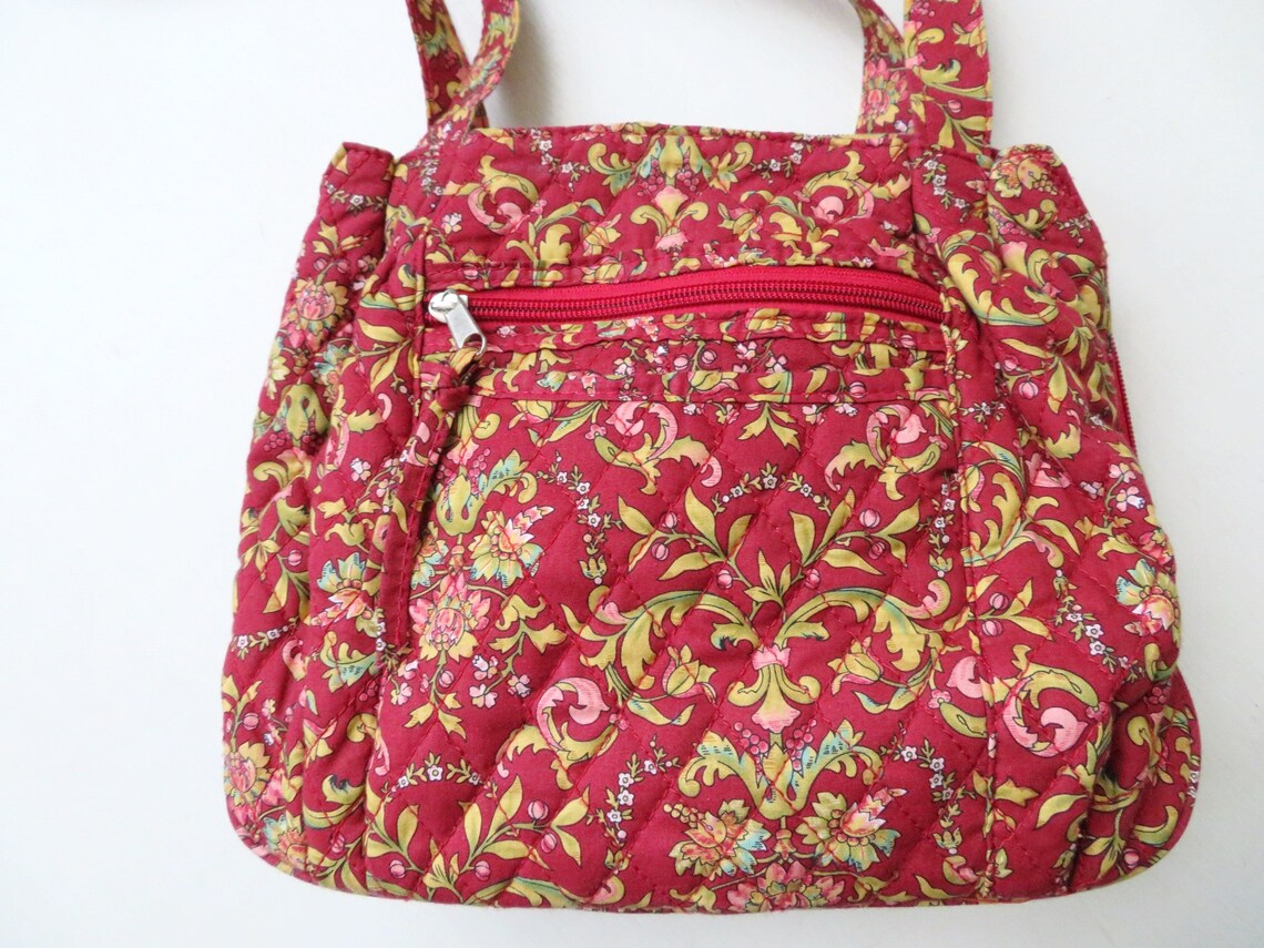 Fabric shoulder bag quilted floral bag boho purse vintage Etsy