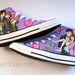 Anime lover gift painted manga sneakers custom anime shoes | Etsy