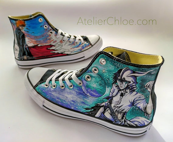 Anime Manga Warriors Custom Handpainted Converse - Etsy