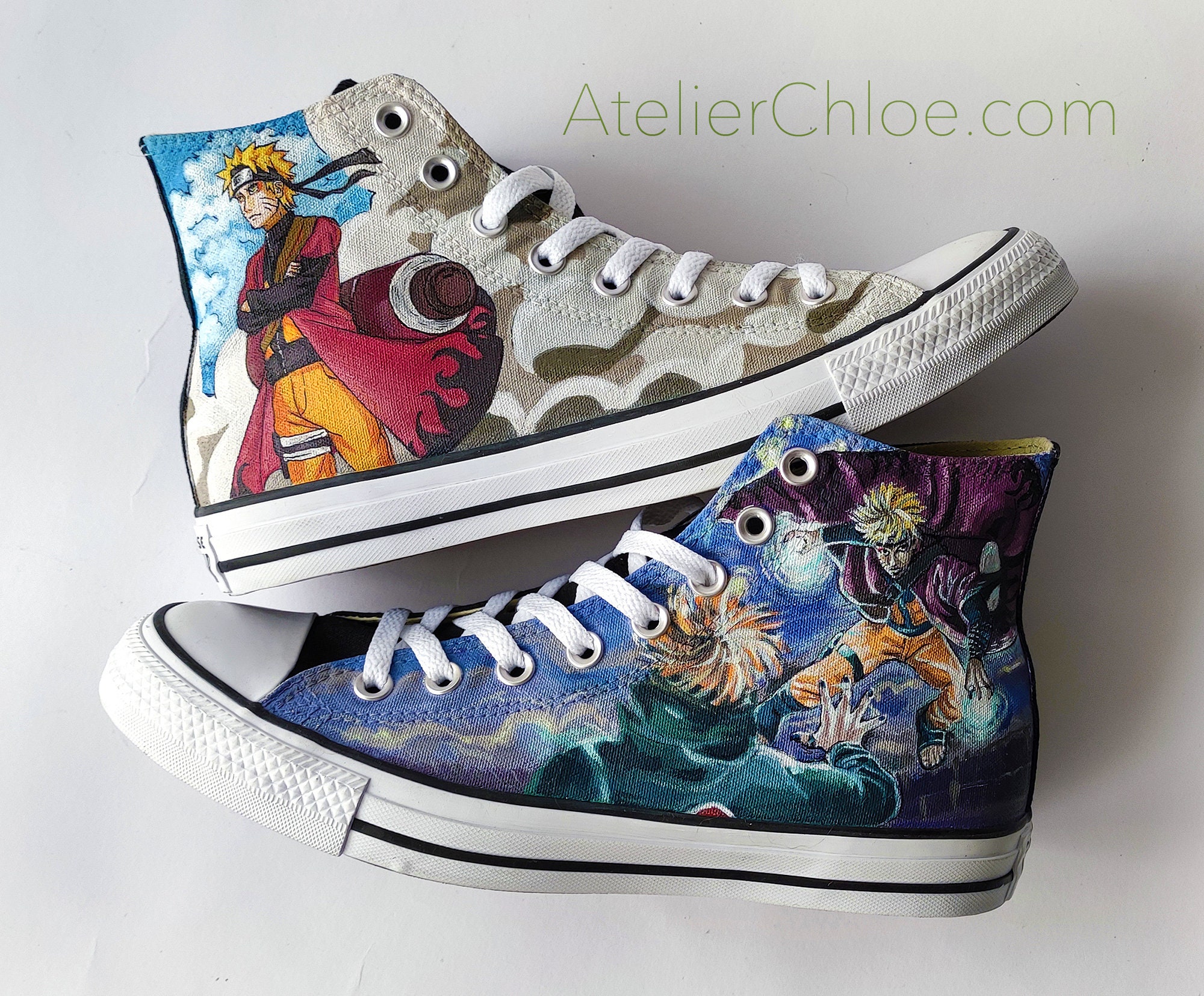 Anime Shoes Manga Shoes Hand Painted Custom Anime Vans Anime | Etsy