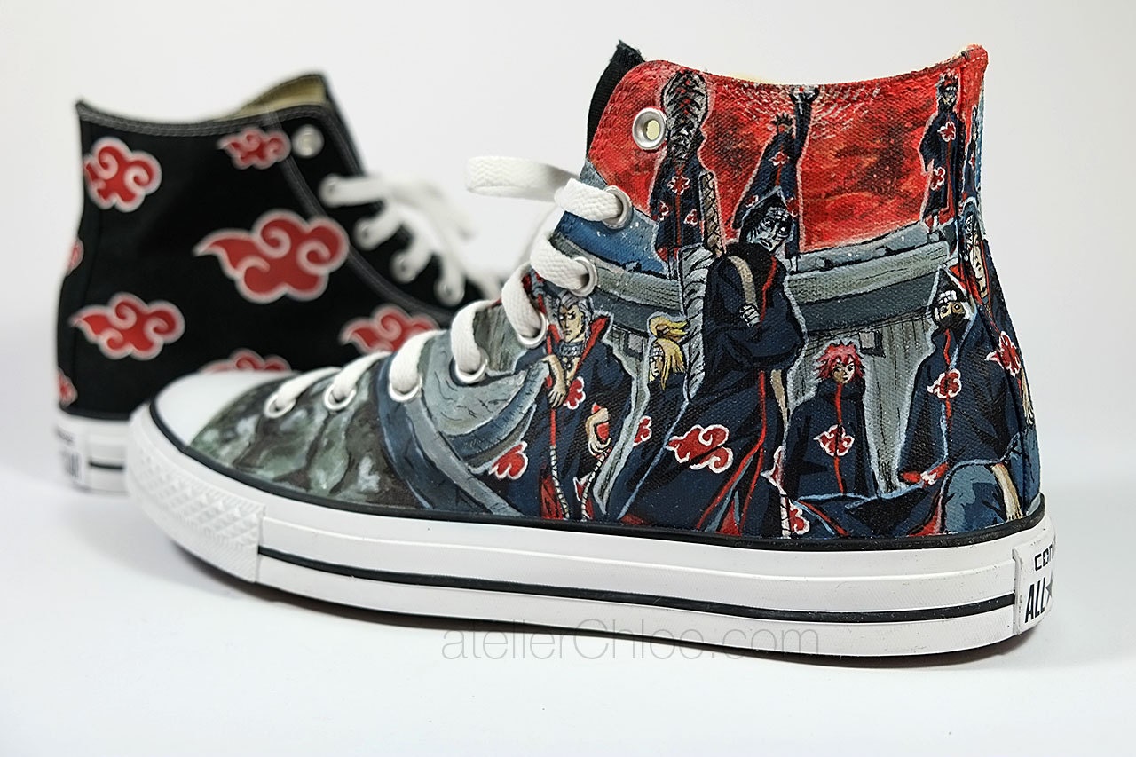 Custom Converse Anime Manga Hand Painted Sneakers Custom