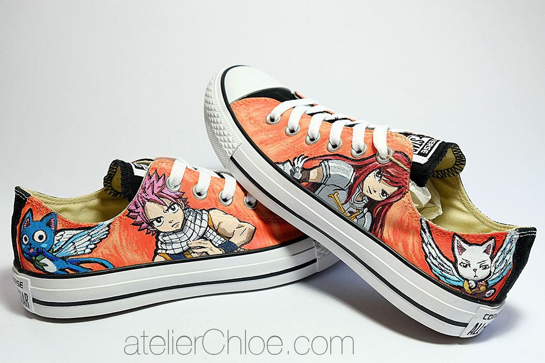 Custom Converse Low Top Manga Shoes Anime Sneakers Unique