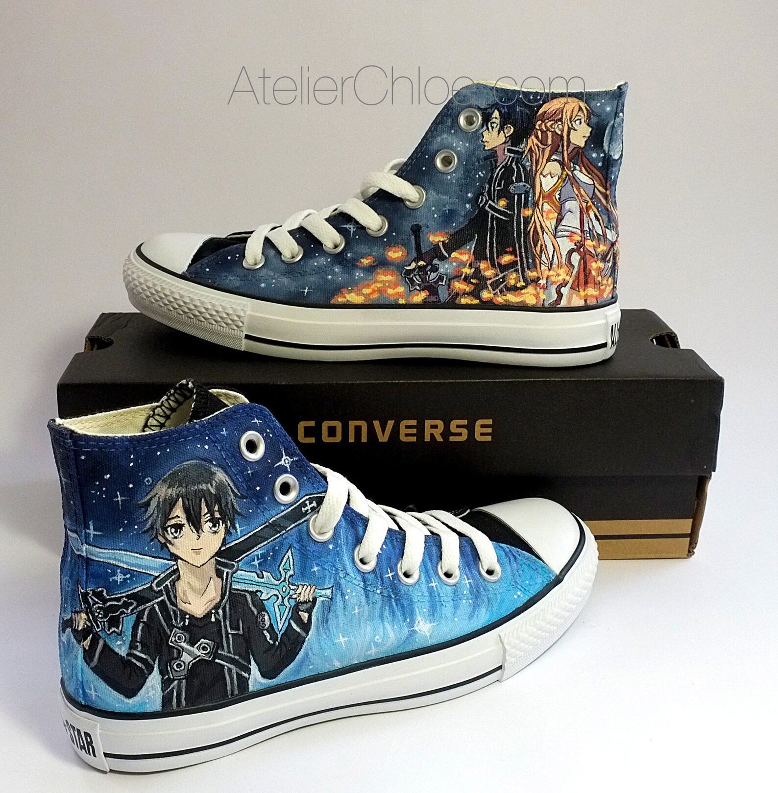 Anime Shoes Manga Shoes Hand Painted Custom Anime Vans Anime Etsy