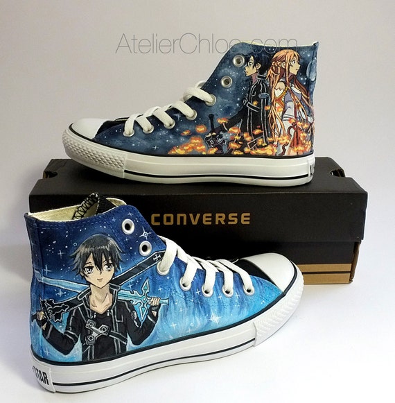 Anime Shoes Manga Shoes Hand Painted 