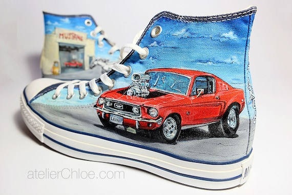 Custom Cars Shoes amante del coche Converse coche pintura de - España